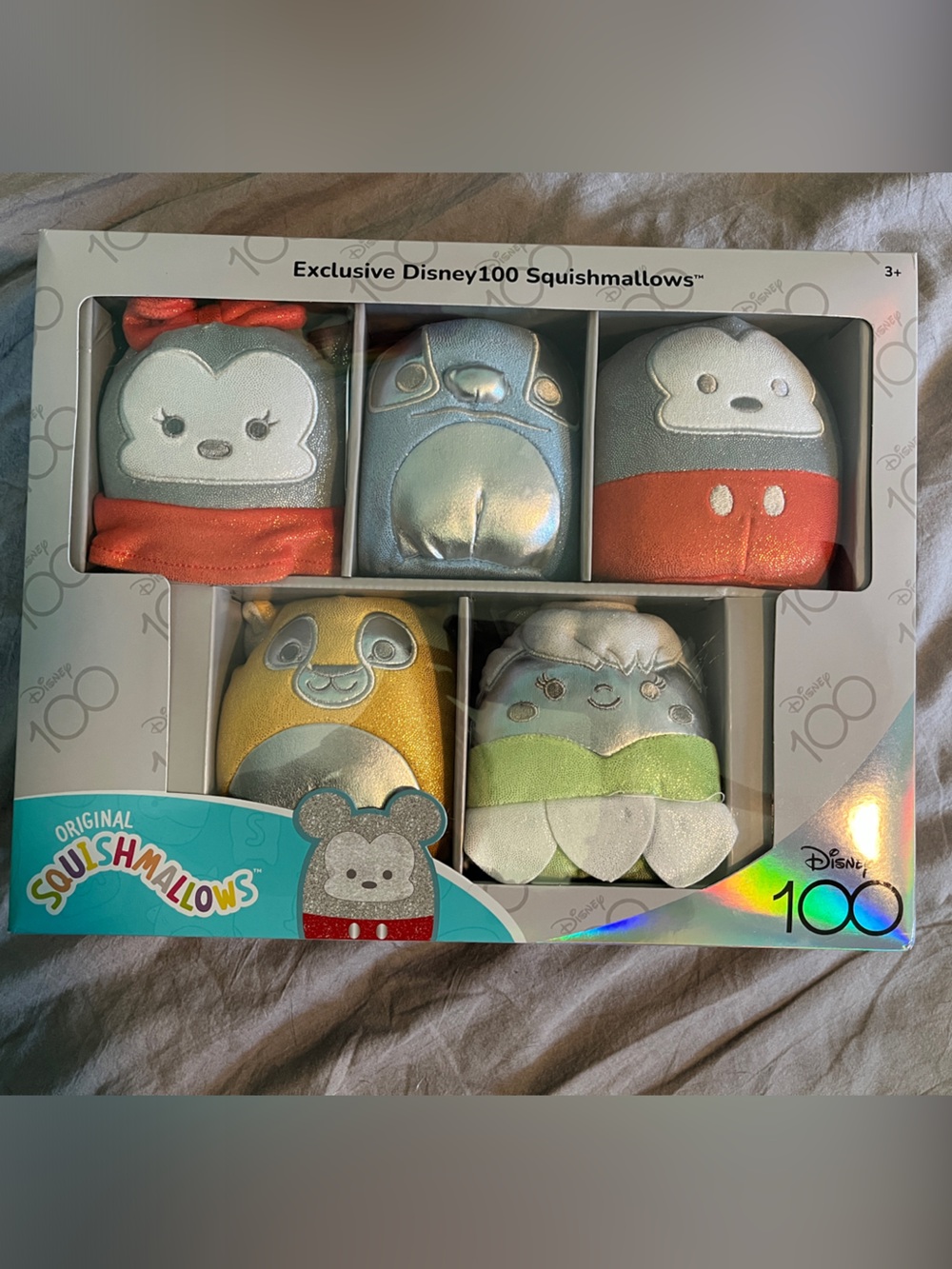 Original Squishmallows Disney 100 Limited Edition 5-inch 5-Pack Plush Set